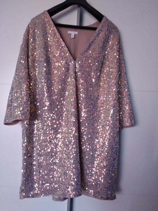 Sukienka cekiny oversize r xl