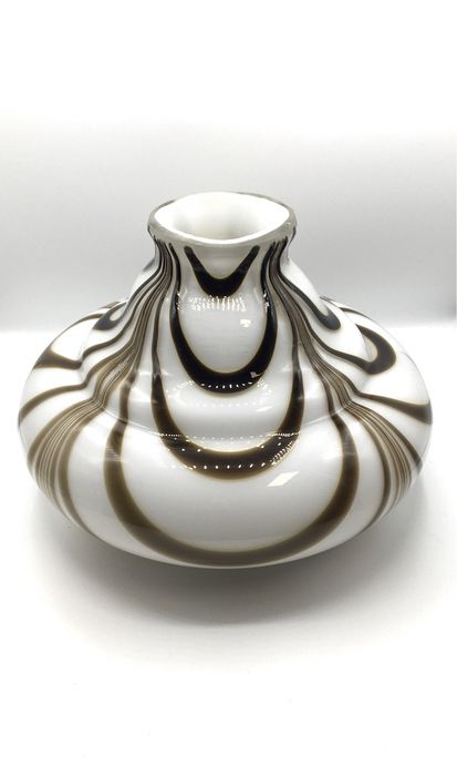 Grande jarra em vidro murano/ opalino antiga