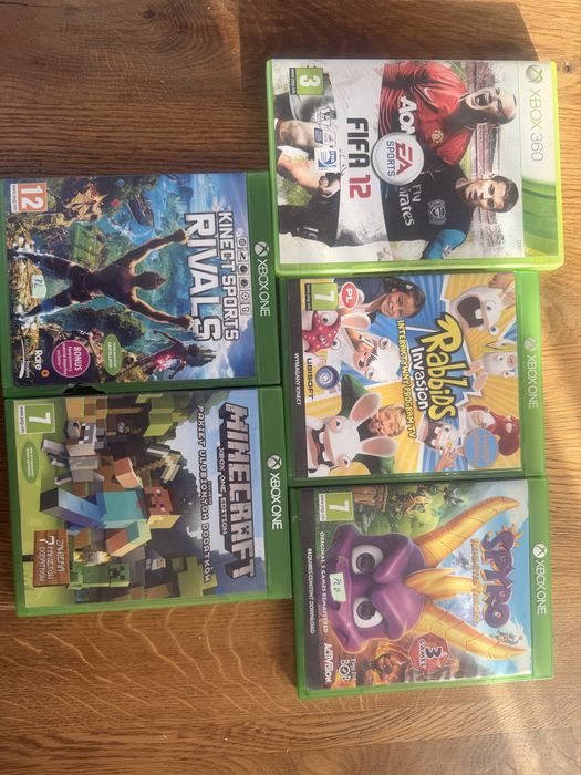 Zestaw Xbox One 1TB | Kinect | 2 Pady + Akumulatory | Gry!