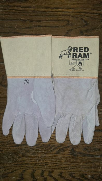 Luvas Soldador TIG Red Ram | Made in USA | Tamanho L | Certificadas CE