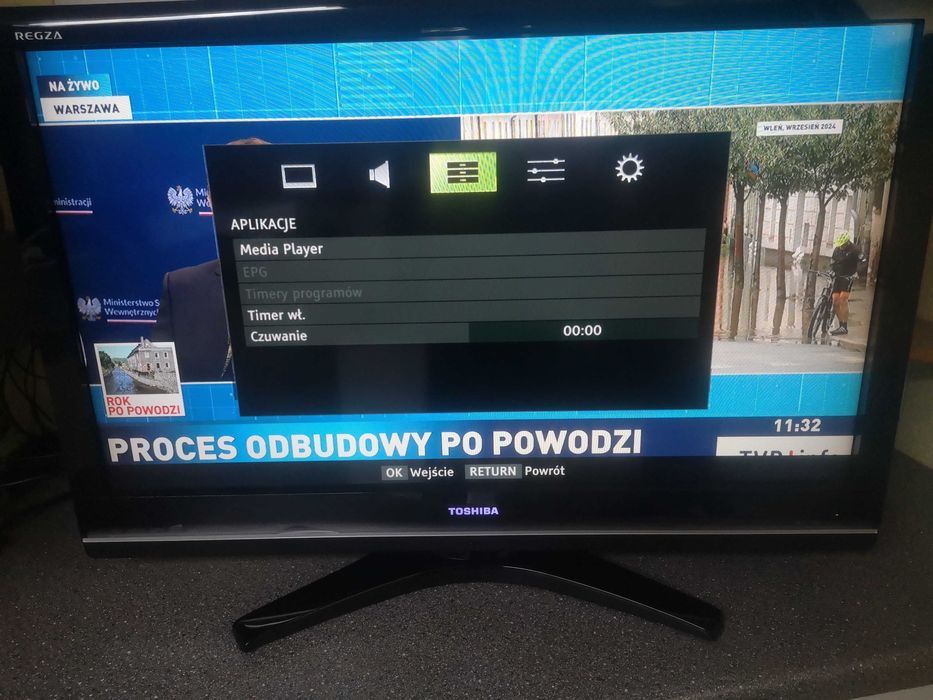 TOSHIBA REGZA 37cali-4 HDMI,USB,EURO,nowy pilot-piękny.