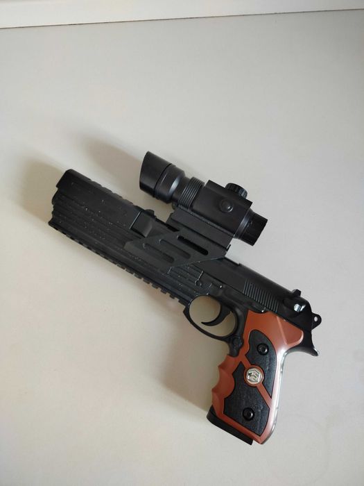 Пистолет пневматический Breretta P-779 игрушечный воздушка детский пневматика для стрельбы пластиковыми шариками
