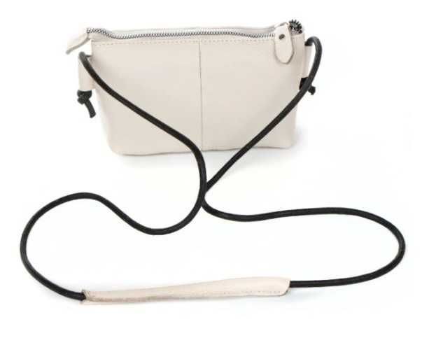 Шкіряна біла сумочка, клатч, крос-боді, сумка
