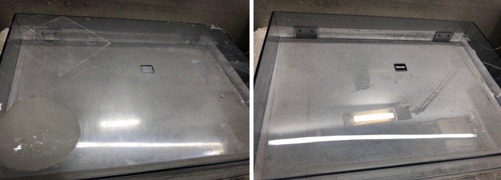 Polerowanie pokryw gramofonu renowacja Gramofon Pokrywa naprawa serwis