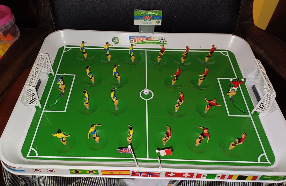 Jogo de futebol.