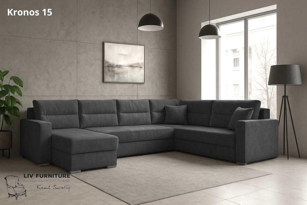 Narożnik Rogówka LARS rozkładany obustronny montaż funkcja spania