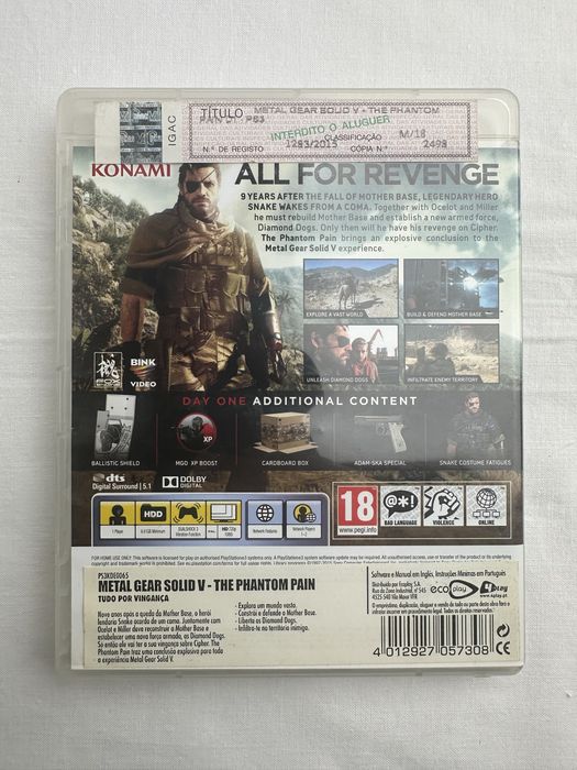Metal Gear Solid V: The Phantom Pain – Day One Edition (PS3)