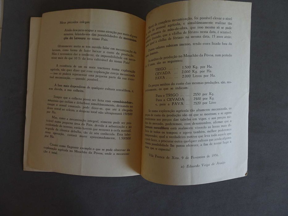 Livro A Lavoura, essa arte de empobrecer  Eduardo Veiga de Araújo 1956