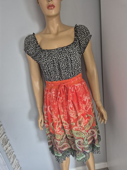 Sukienka Lulu H. Paris – wzorzysta, boho, nowa z metką, stylowa