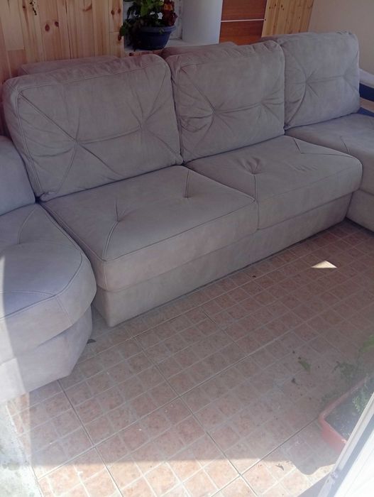 Sofá 3 lugares com chaise longue