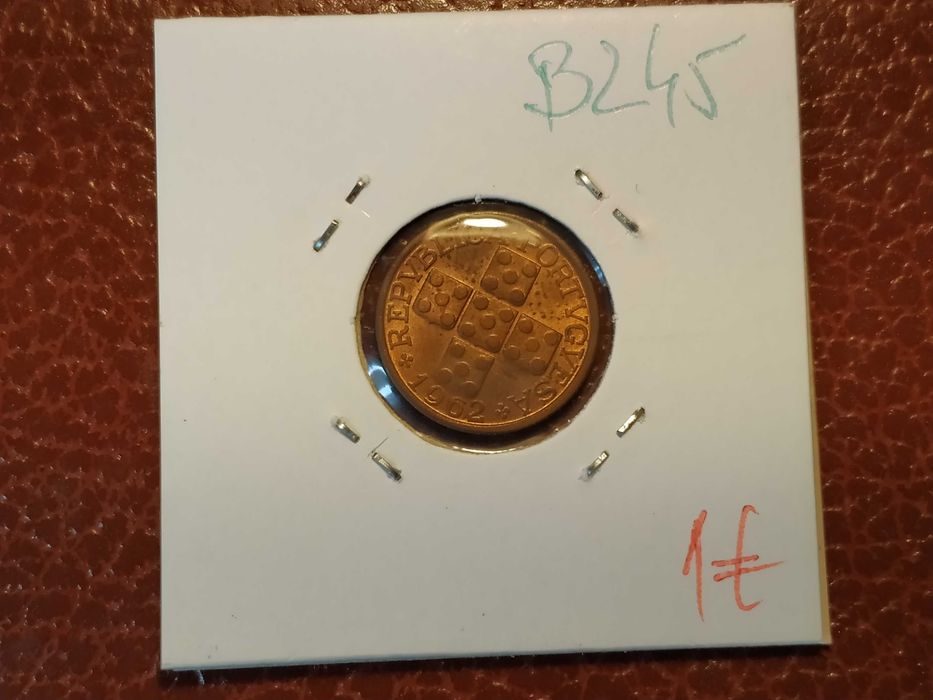 B245 moeda de X (10) centavos de 1962 em bronze - Portugal