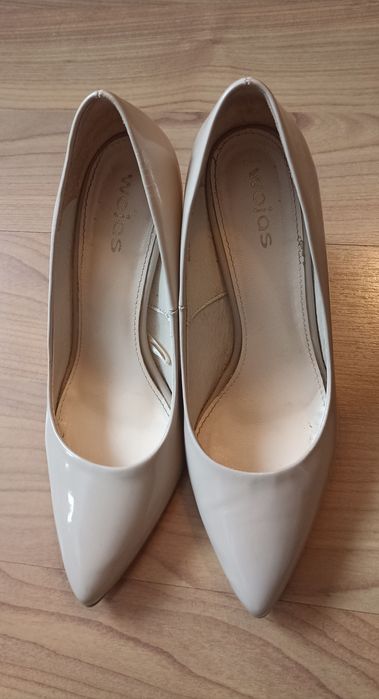 Szpilki Wojas nude szpic r. 37 obcas 9 cm