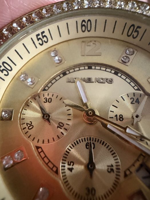 Zegarwk damski zloty z krysztalkami Michael Kors