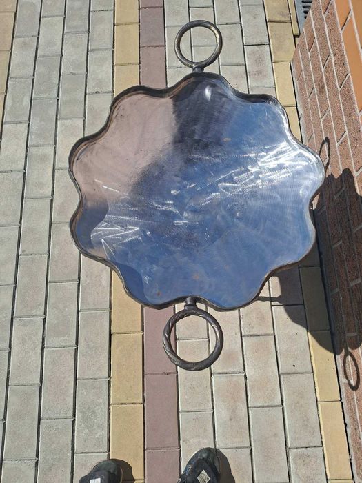 Жаровня стальная с бороны. Жарівня стальна з борони