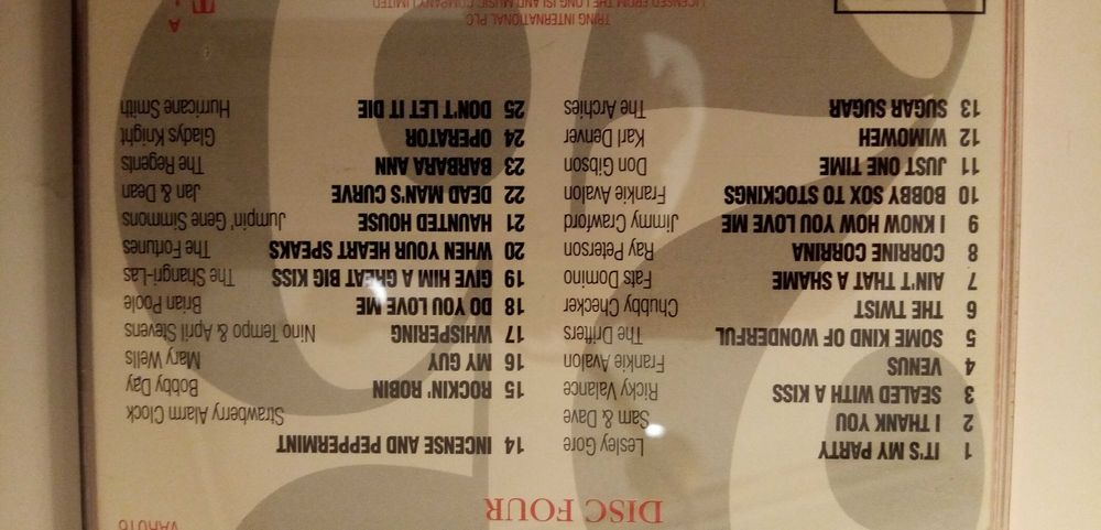 25 Hits of the sixties 4 płyty składanka