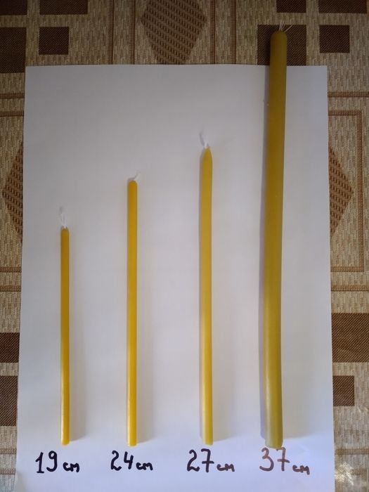 СВЕЧИ ВОСКОВЫЕ большие 37 см. (100% воск) Качество СУПЕР!!!