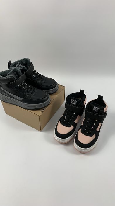 Універсальні дитячі хайтопи ВВТ Kids, чорні/рожеві, 32-37, зима