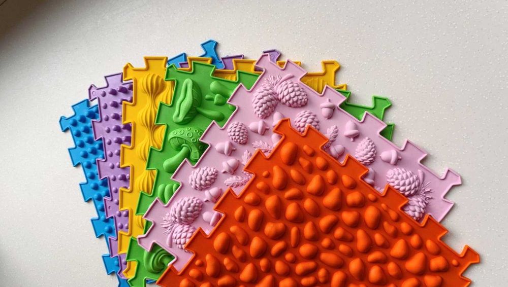 Пазлы для стоп массажные ортопедические коврик