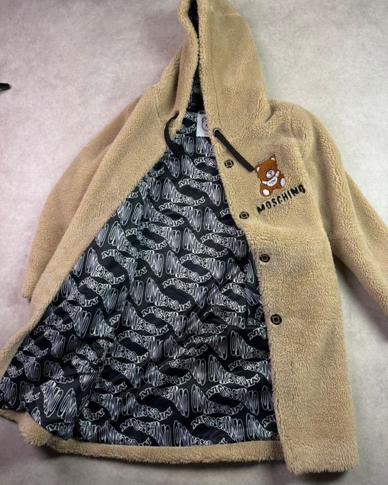 Plaszcz teddy moschino oryginalny rozmiar s/m