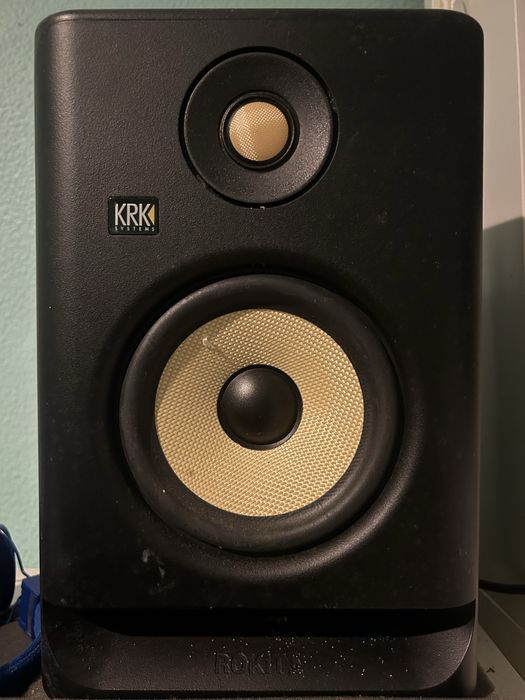 Par de Monitores de Estúdio KRK Rokit 5 – Excelente Estado