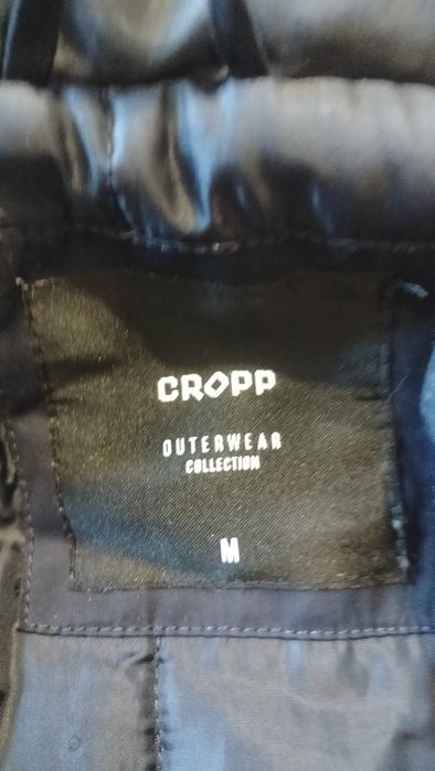 Kurtka parka płaszcz damska granatowa futerko cropp