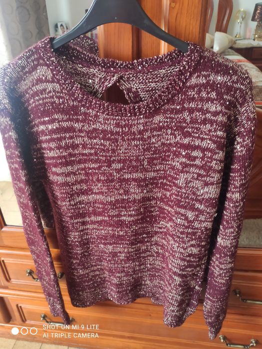 Blusa bordeaux tamanho L