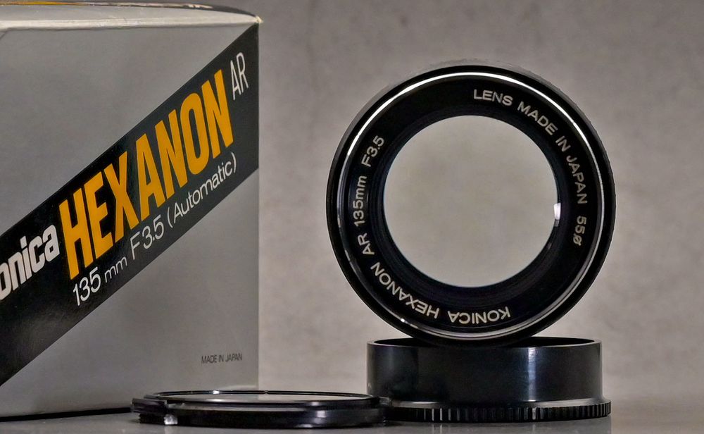 Vintage-Retro obiektyw KONICA HEXANON 3.5/135mm