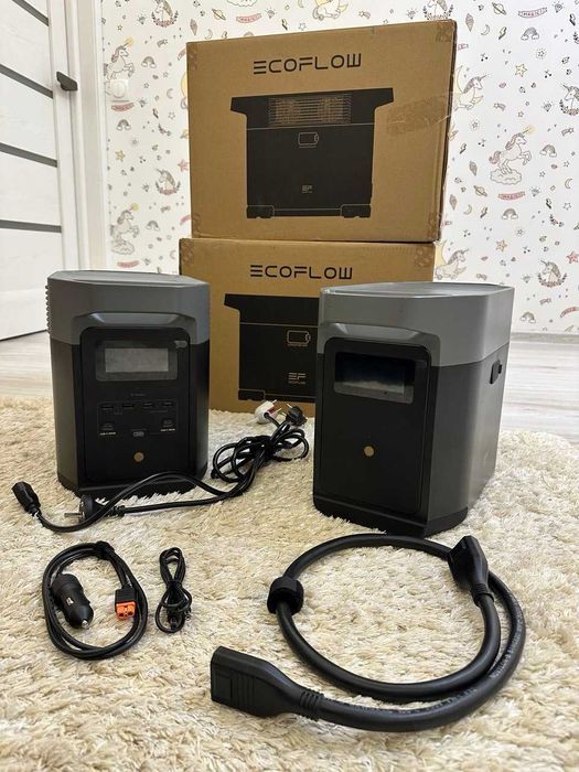 Зарядна станція EcoFlow DELTA 2 (1024 Вт·год) + Додаткова батарея EcoFlow DELTA 2 Extra Battery (1024 Вт·год)