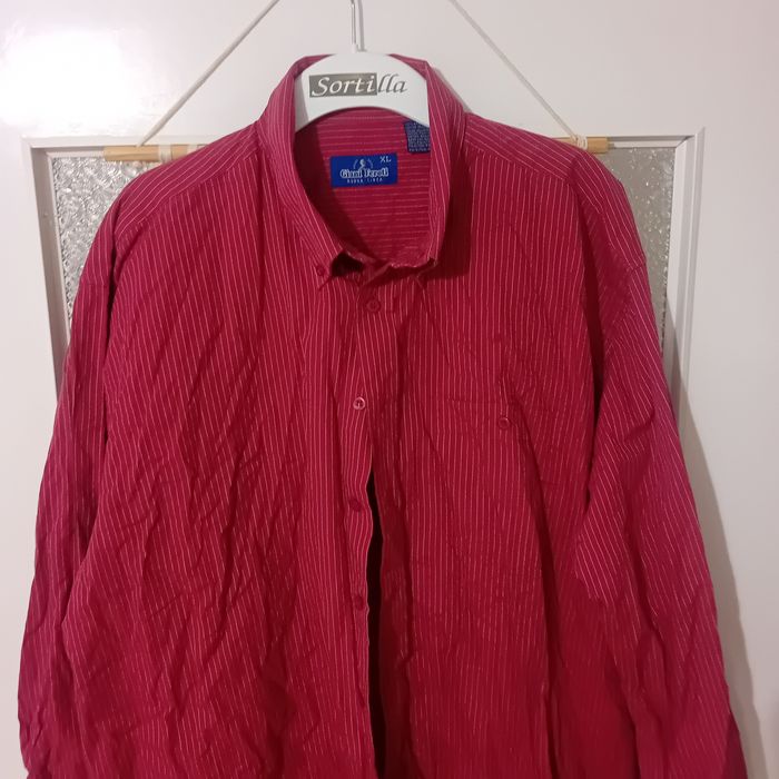 Koszula 2XL bordo bawelna