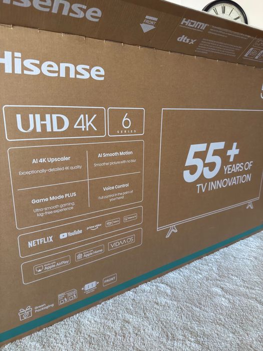 Tv Hisense 58”  4k  como Nova