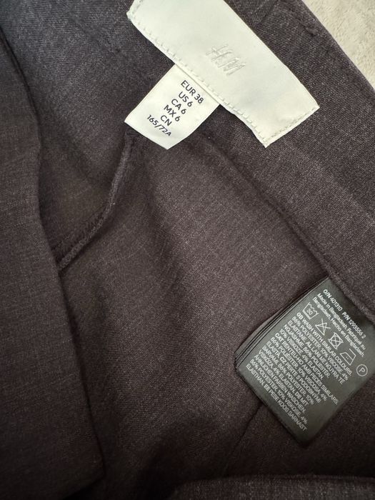 Прямі сірі класичні брюки H&M, 38 р(М)