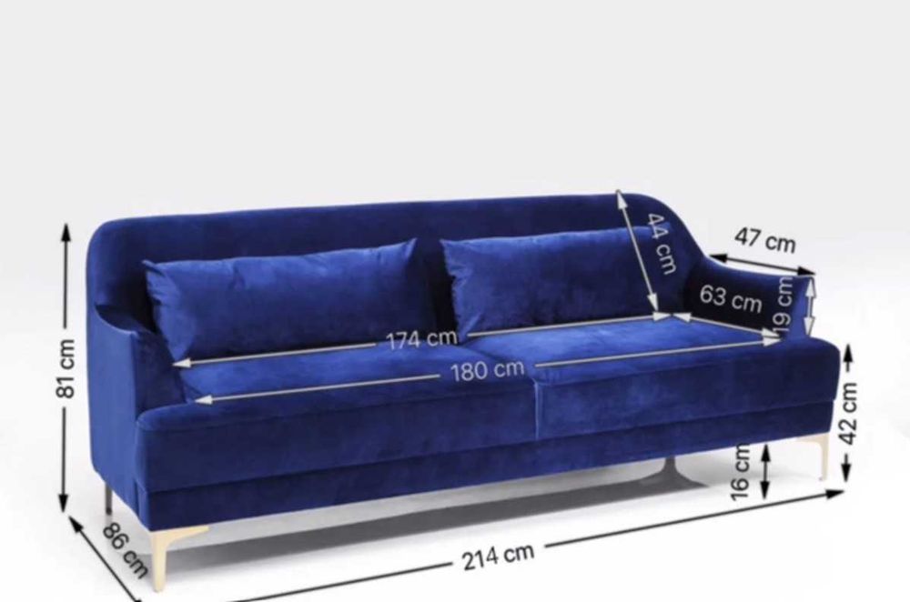 Sofa granatowa KARE DESIGN Proud Blue