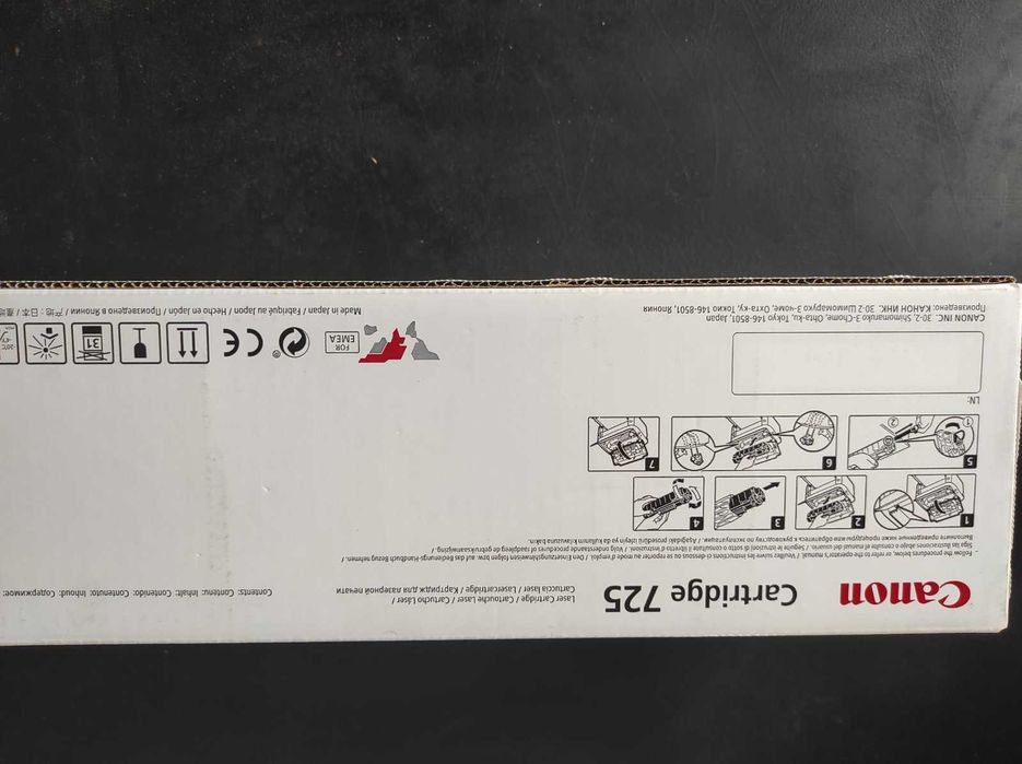 Картридж Canon 725 Оригінальний новий