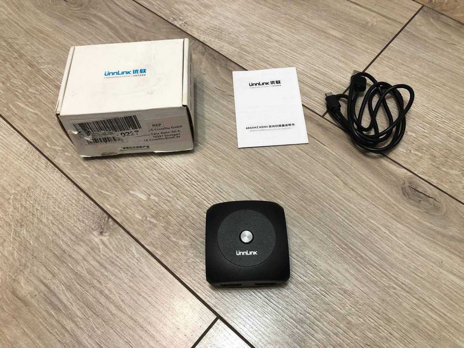 Спліттер розгалужувач Unnlink HDMI 1080p 4K /2 Входи 1 Вихід