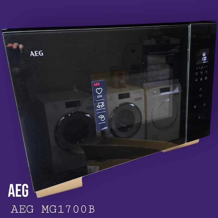 AEG MG1700B – mikrofala do zabudowy 60 cm grill SteamSet