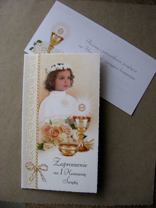 zaproszenie na komunię