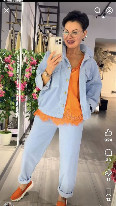 Брюки багги,хлопок, свободный крой, Италия,  S-XL