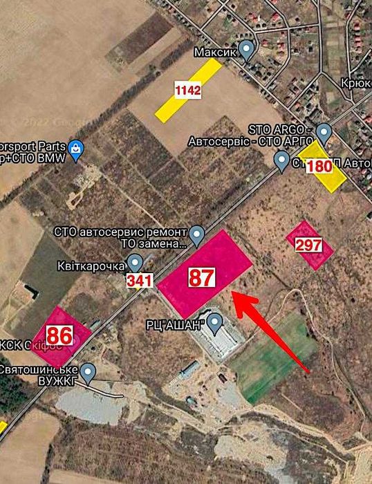 Крюківщина Тарасівка Фасад Ділянка під логістику, виробництво!