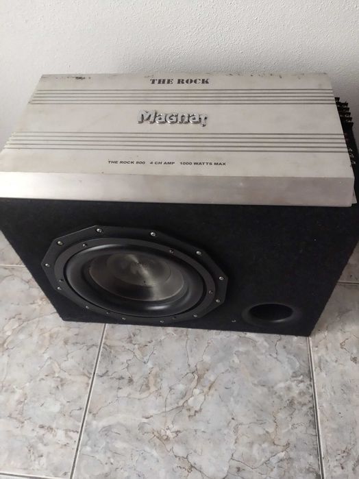 Subwoofer e amplificador  magnat