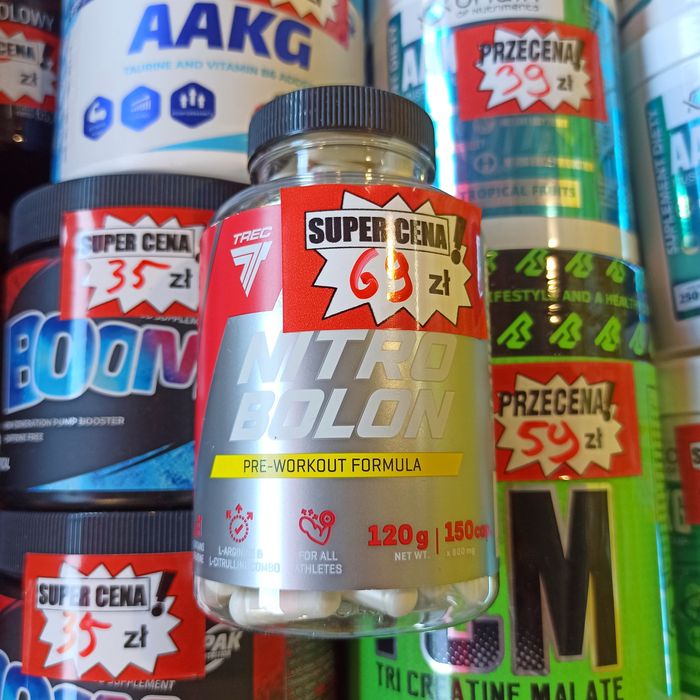 WYPRZEDAŻ Odżywek Trec Nitrobolon 150kaps Przedtreningówka Kreatyna