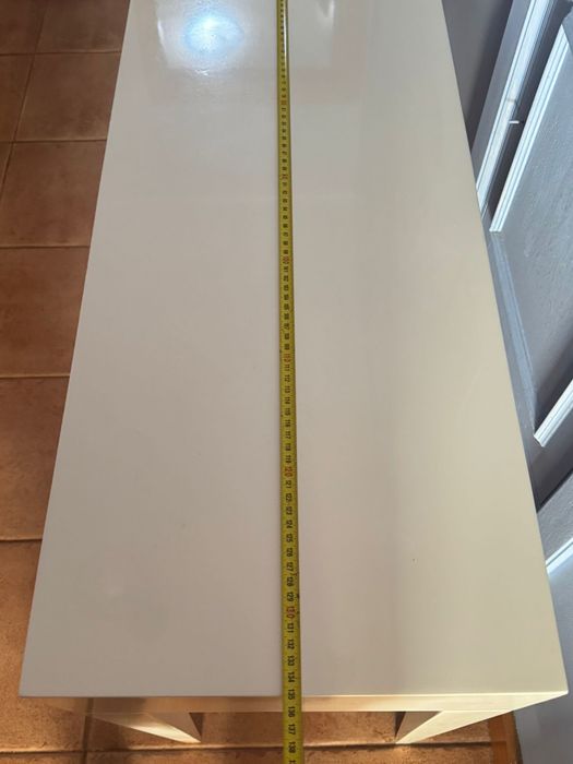 Consola / Móvel de Entrada Branco Lacado 138x37 cm