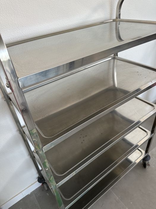 Carrinho de Serviço 5 prateleiras inox