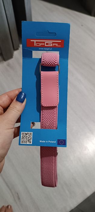 Różowe urocze paski na gumce dla dziewczynki, 2 sztuki