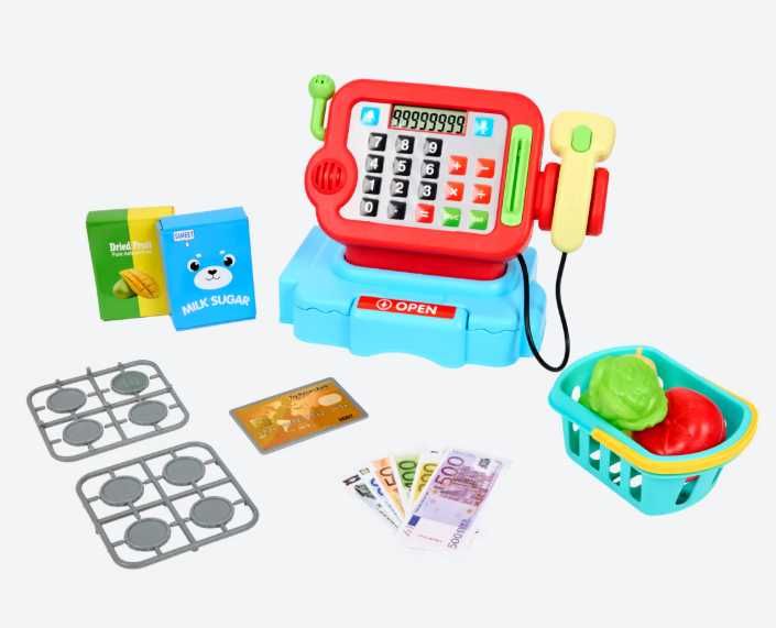 Kasa fiskalna do zabawy w sklep 23 elementy