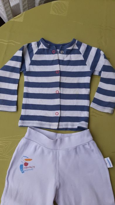 Pajacyki 3 sztuki i  bluzeczka na 62cm "Cool Club"