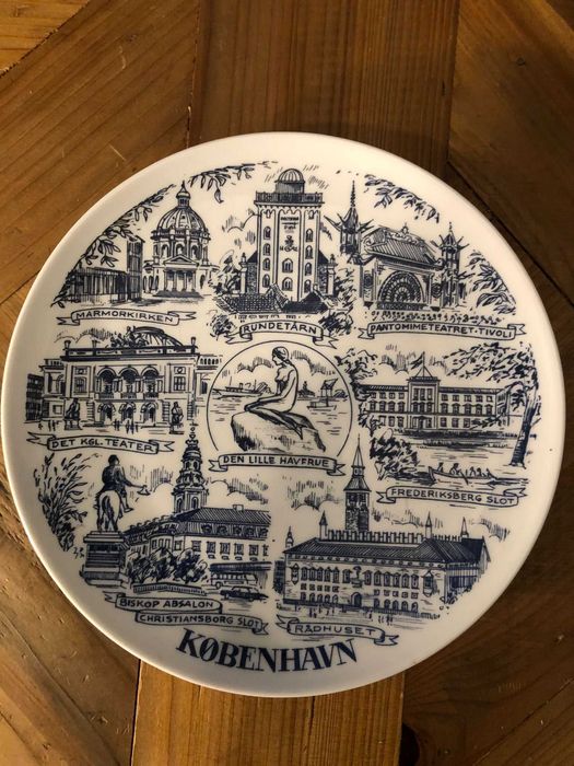 Decorative Plate København (Krone Porcelain), Copenhagen, Denmark