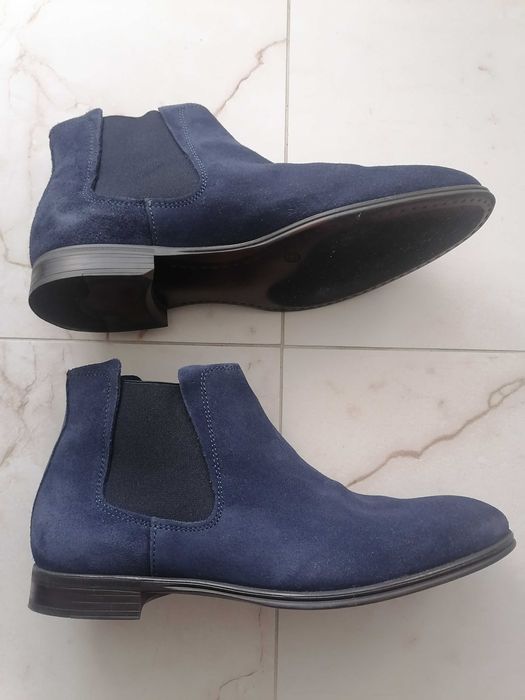 Sztyblety rozm 42 granatowy nabuk unisex
