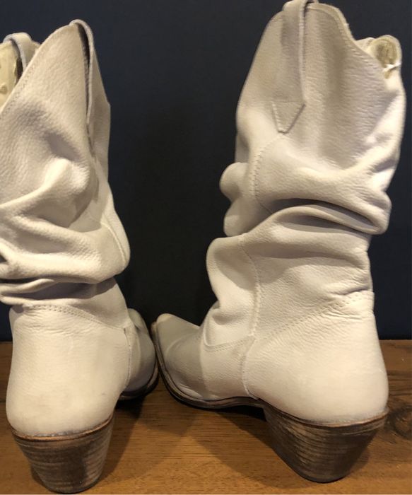 Kowbojki- skórzane- hiszpańskie r39 TANIO