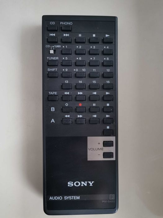 pilot SONY RM-S420 - AUDIO SYSTEM wieża / CD PHONO TUNER oryginał