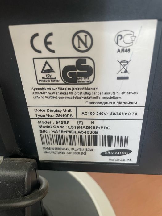 Монитор samsung syncmaster